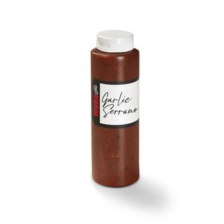 Garlic Serrano Sauce Bottle