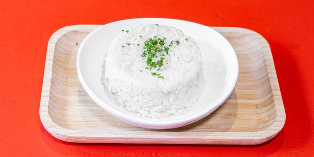White Rice Tray