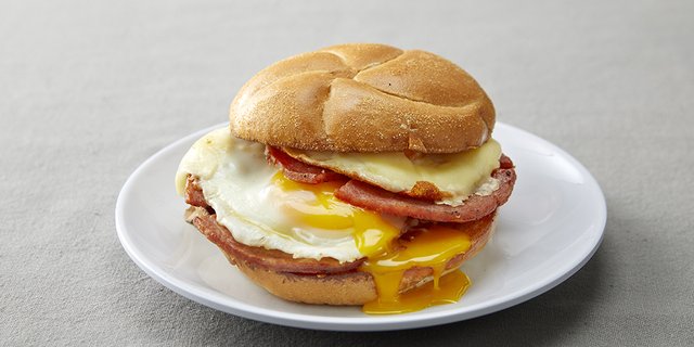 Pork Roll, Egg & Cheese Breakfast Sandwich