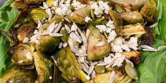 Paleo Roasted Brussels Sprout Salad