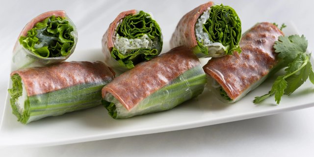Grilled Pork Spring Rolls