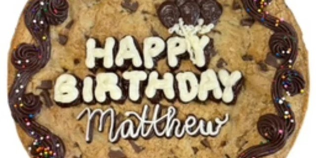 Simple Chocolate Balloons Cookie Cake