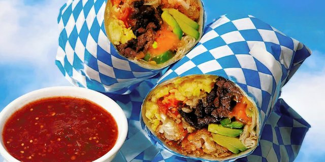 Spicy Steak Breakfast Burrito