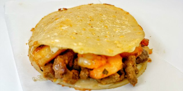 Surf N Turf Corn Quesadilla