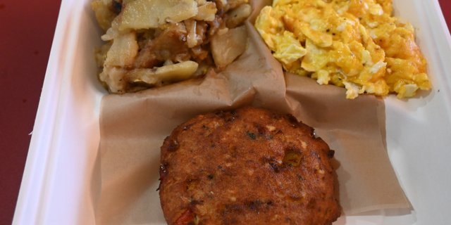 Salmon Cake Platter