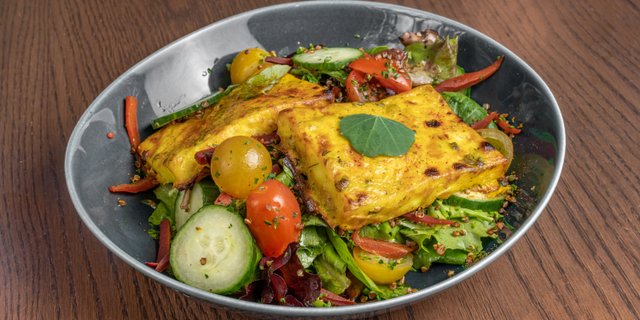 Paneer Steak & Salad