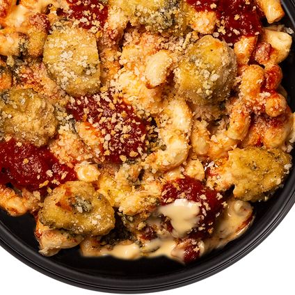 Crispy Chicken Parmesan Mac & Cheese