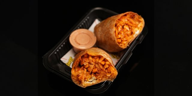 Hot Chicken Breakfast Burrito