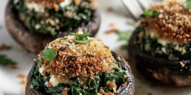 Ricotta-Stuffed Portabellas