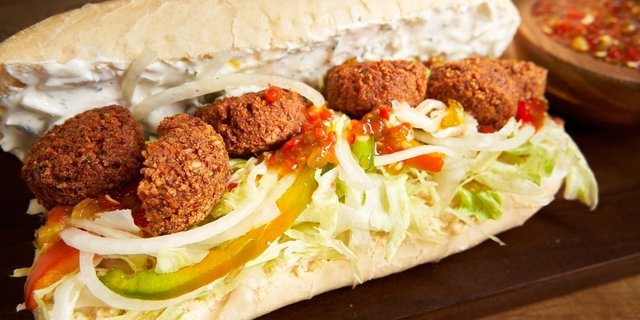 Mediterranean Falafel Sandwich