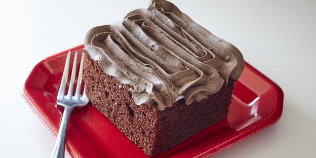 Chocolate Chocolate Cake Slice