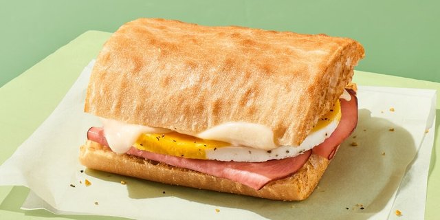 Ciabatta Ham, Egg & Cheese Sandwich
