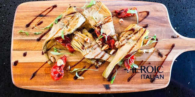 Roasted Artichoke Hearts Platter