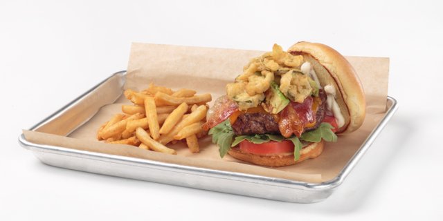 Charred Avocado Bacon Burger