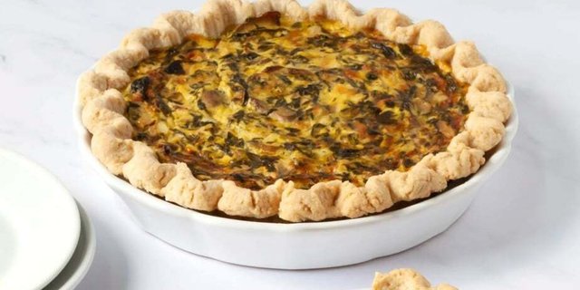 Spinach & Mushroom Quiche
