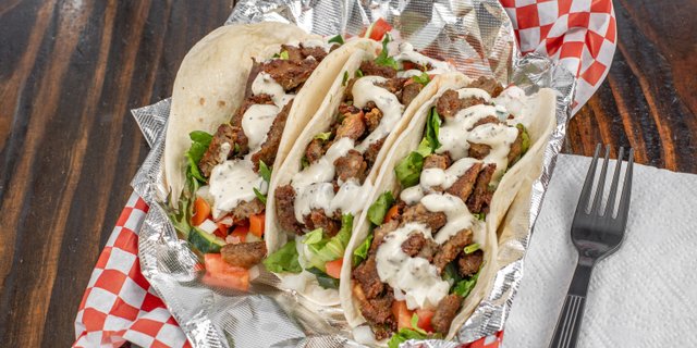 Three Gyro Tacos