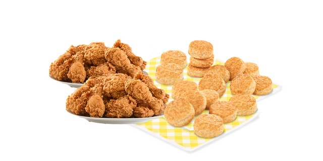 100pc Chicken Box w/50 Biscuits