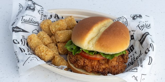 Crispy Chicken Sandwich & Tater Tots Boxed Meal