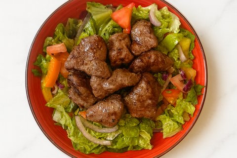 Lamb Shish Kebab Salad