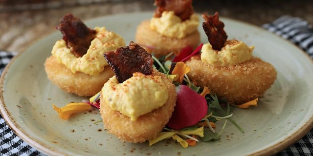 Crispy Deviled Eggs