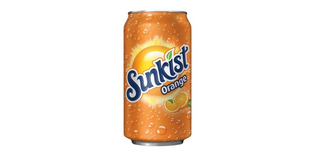 Canned Sunkist Orange Soda