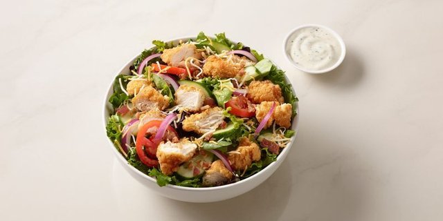 Fried Chicken Salad Meal