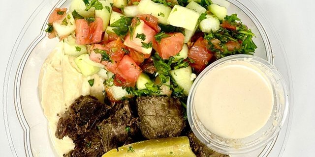Beef Hummus Bowl