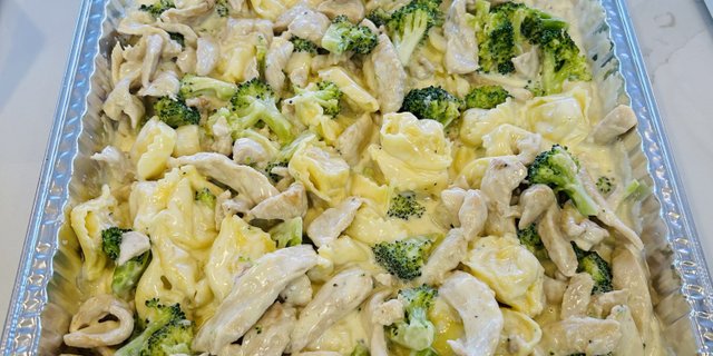Chicken Broccoli Alfredo Tray