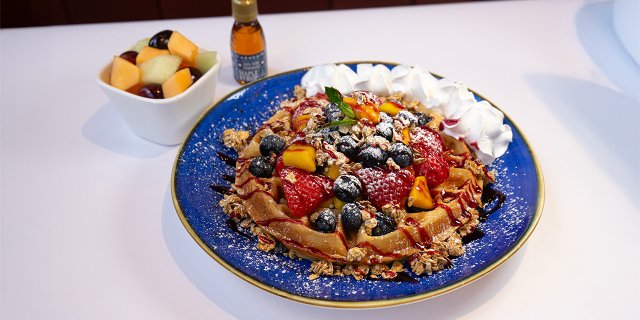 Tropical Crunch Waffles