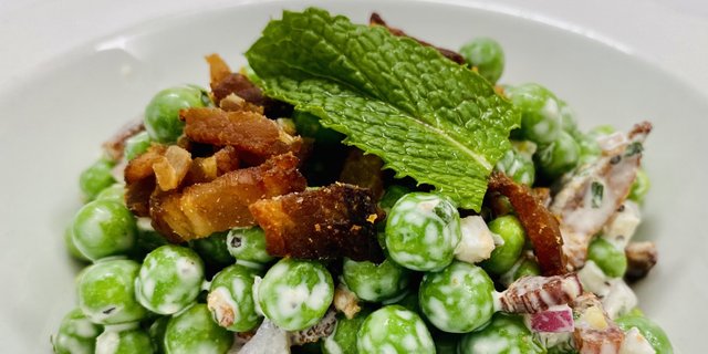 Minted Pea & Bacon Salad