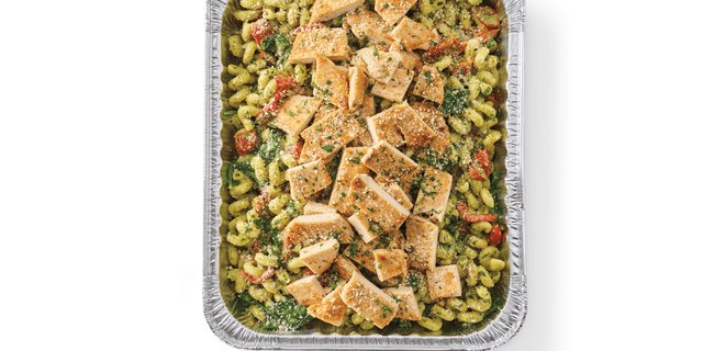 Basil Pesto Cavatappi With Grilled Chicken