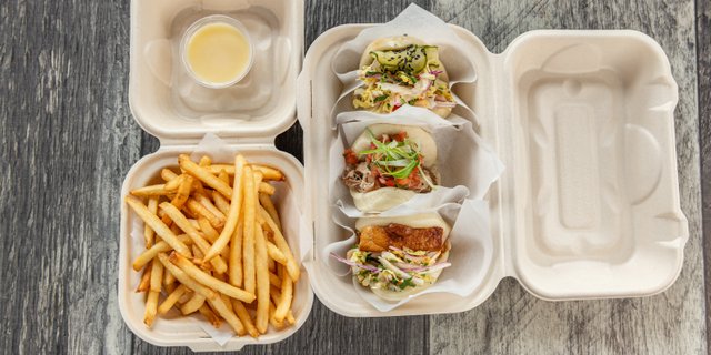 Bao Sampler w/ Fries Boxed Lunch
