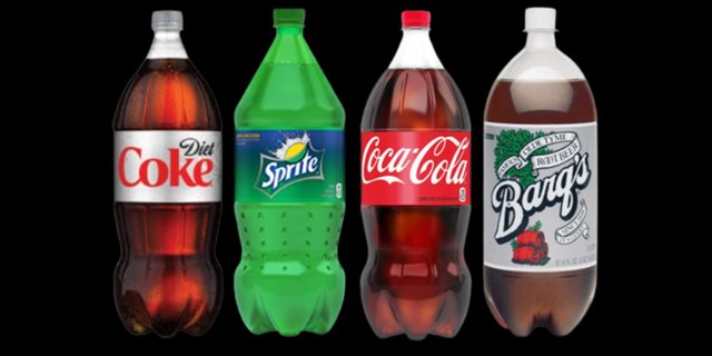 Assorted 2L Soda Bottles