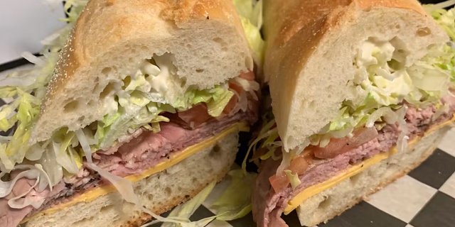 Roast Beef & Cheese Sandwich