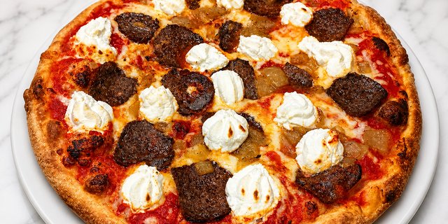 Meatball & Whipped Ricotta Pizza
