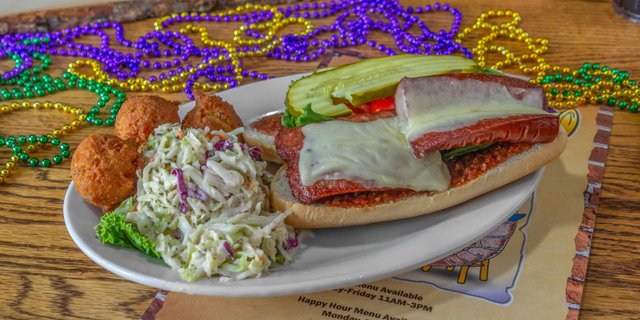 Andouille Mamou Po'Boy Sandwich