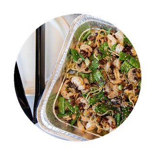 Garlic Butter Shrimp Stir-Fry Platter