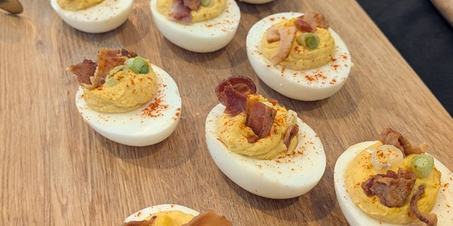 Smokey Deviled eggs