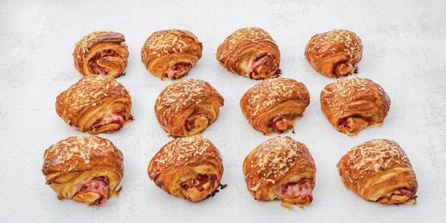 Mini Ham & Cheese Croissants