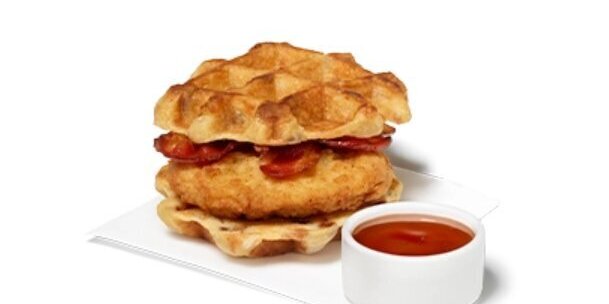 Chicken & Waffles Breakfast Sandwich w/ Chick-fil-A® Filet