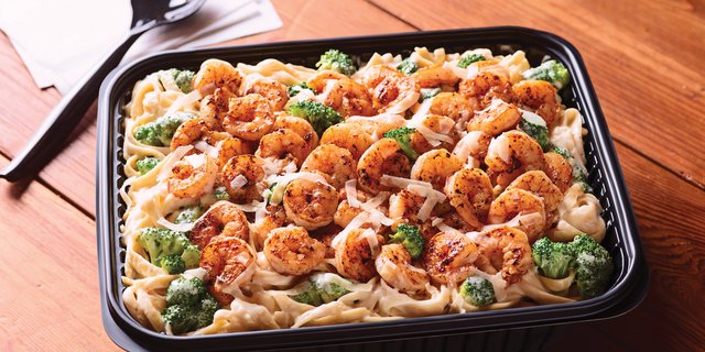 Classic Blackened Shrimp Alfredo
