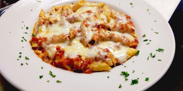 Baked Mostaccioli & Meat Sauce