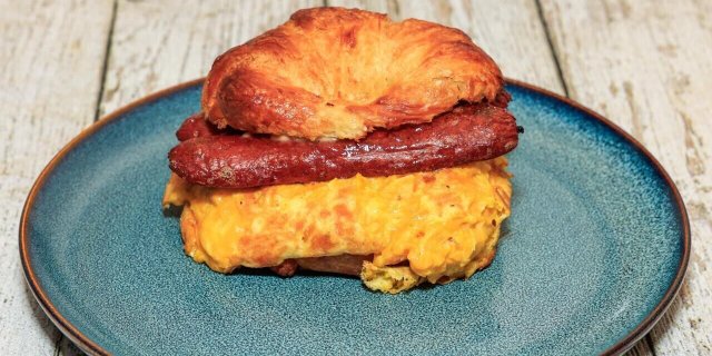 Croissant Egg & Cheese w/ Turkey Sausage