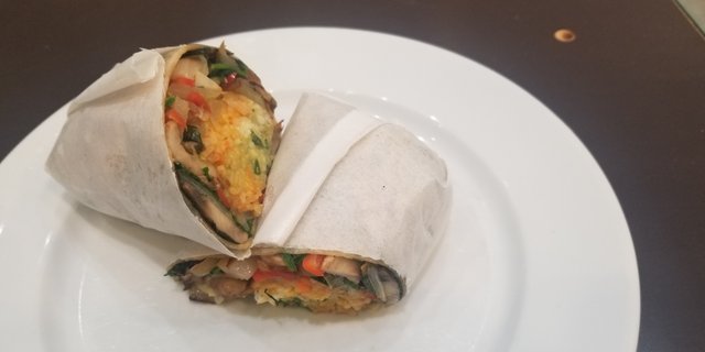 Vegetarian Breakfast Burrito