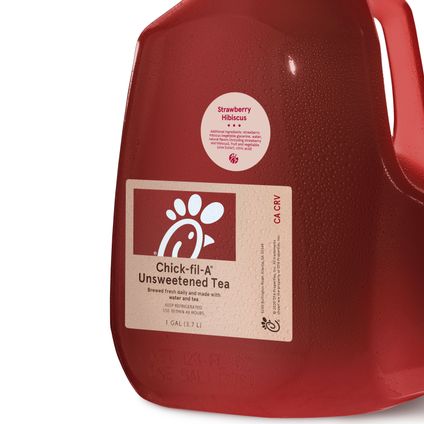 Gallon Strawberry Hibiscus Unsweet Tea