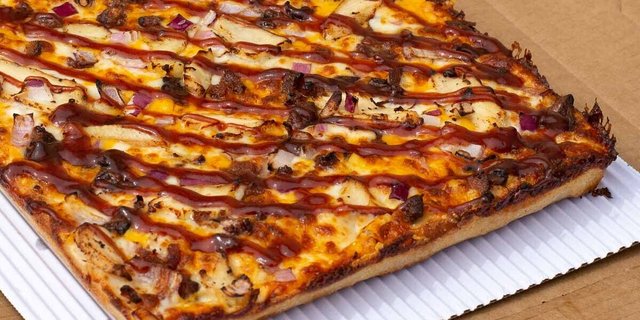 BBQ Chicken Square Pizza