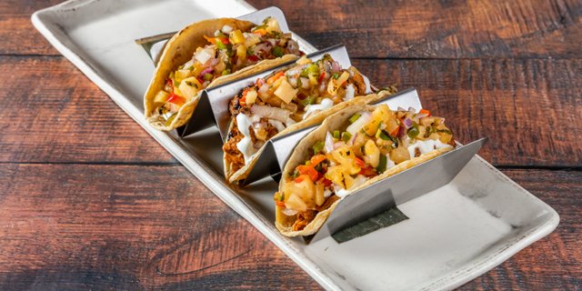 Pineapple Pork Tacos Platter
