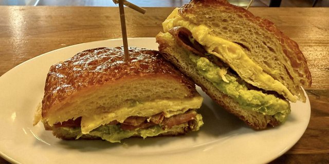 Bacon, Egg & Cheese Croissant Sandwich