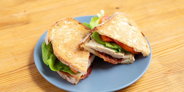 Turkey Club Panini Sandwich