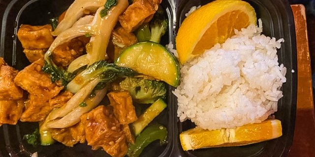 Mixed Vegetables w/ Fried Tofu Boxed Lunch